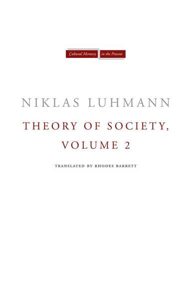 bokomslag Theory of Society, Volume 2