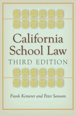 bokomslag California School Law