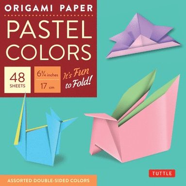bokomslag Origami Paper - Pastel Colors - 6 3/4" - 48 Sheets