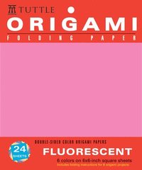 bokomslag Origami Hanging Paper - Fluorescent 6' - 24 Sheets