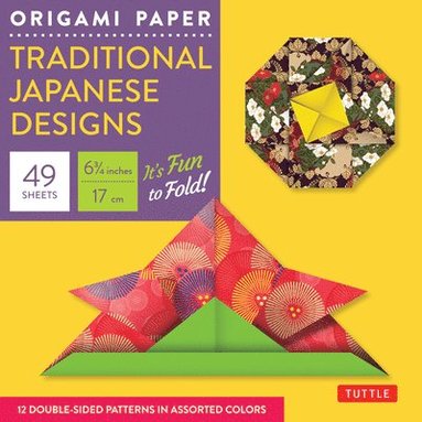 bokomslag Origami Paper - Traditional Japanese Designs - Small 6 3/4"