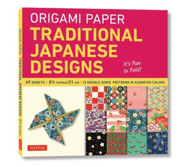 bokomslag Origami Paper - Traditional Japanese Designs - Large 8 1/4"