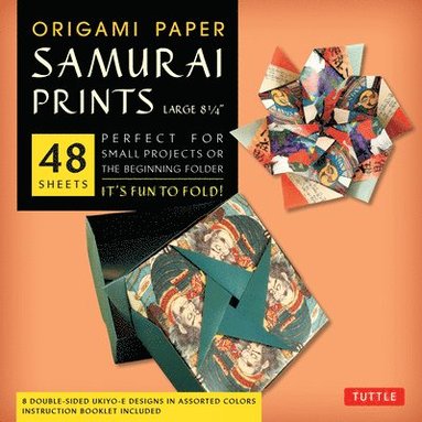 bokomslag Origami Paper - Samurai Prints - Large 8 1/4" - 48 Sheets