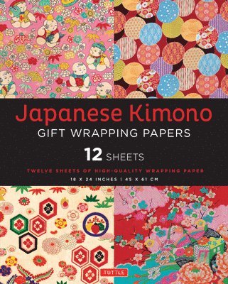 Japanese Kimono Gift Wrapping Papers - 12 Sheets 1