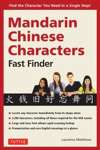 bokomslag Mandarin Chinese Characters Fast Finder