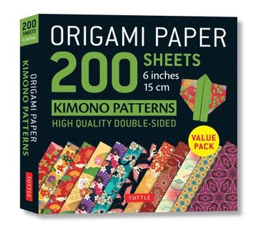bokomslag Origami Paper 200 Sheets Kimono Patterns 6 (15 Cm)