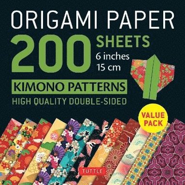 bokomslag Origami Paper 200 Sheets Kimono Patterns 6 (15 Cm)