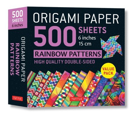 Origami Paper 500 Sheets Rainbow Patterns 6 Inch (15 Cm) 1