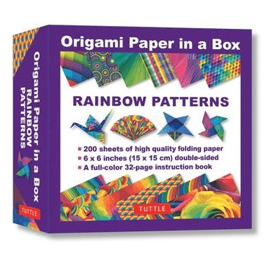 bokomslag Origami Paper in a Box - Rainbow Patterns