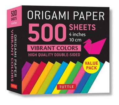 bokomslag Origami Paper 500 sheets Vibrant Colors 4 (10 cm)