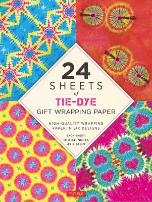 bokomslag Tie-Dye Gift Wrapping Paper - 24 sheets