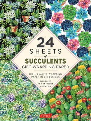 Tuttle Studio, . Tuttle Studio - Succulents Gift Wrapping Paper - 24 sheets, Häftad
