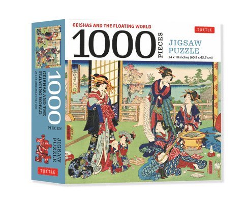 A Geishas and the Floating World - 1000 Piece Jigsaw Puzzle 1