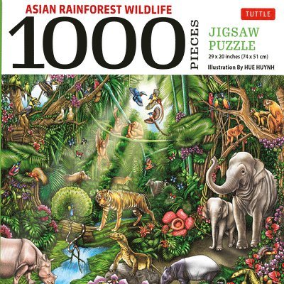 Asian Rainforest Wildlife - 1000 Piece Jigsaw Puzzle 1