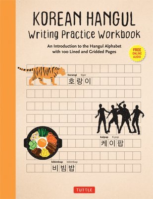 . Tuttle Studio - Korean Hangul Writing Practice Workbook, Häftad