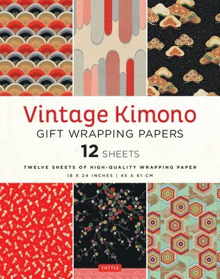 bokomslag Vintage Kimono Gift Wrapping Papers - 12 sheets