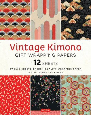 Tuttle Studio - Vintage Kimono Gift Wrapping Papers - 12 sheets, Häftad