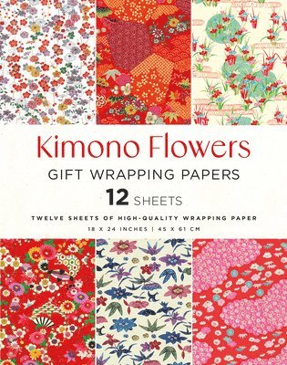 Kimono Flowers Gift Wrapping Papers - 12 sheets 1