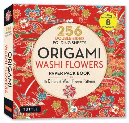 Tuttle Studio - Origami Washi Flowers Paper Pack Book, Häftad