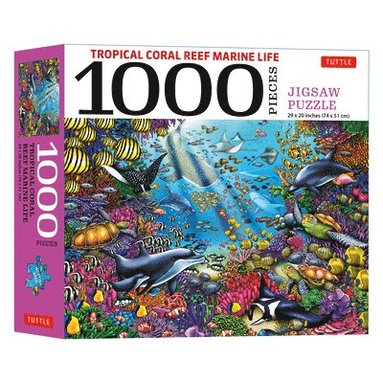 bokomslag Tropical Coral Reef Marine Life - 1000 Piece Jigsaw Puzzle: Finished Size 29 in X 20 Inch (74 X 51 CM)