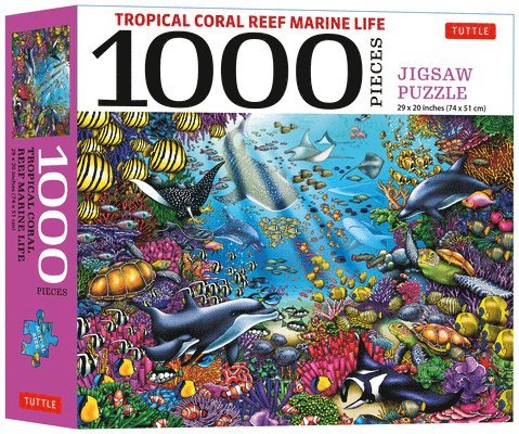 Tropical Coral Reef Marine Life - 1000 Piece Jigsaw Puzzle: Finished Size 29 in X 20 Inch (74 X 51 CM) 1