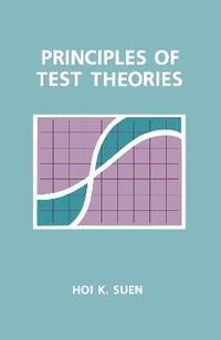 bokomslag Principles of Test Theories