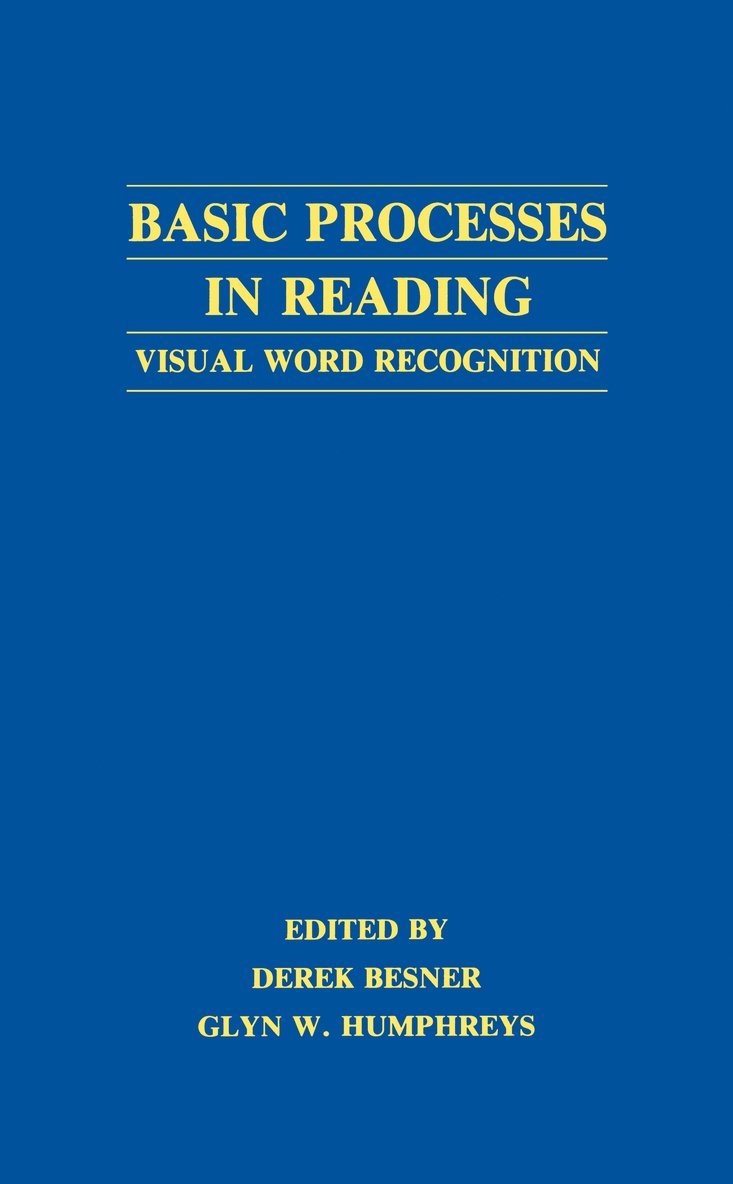 Basic Processes in Reading 1