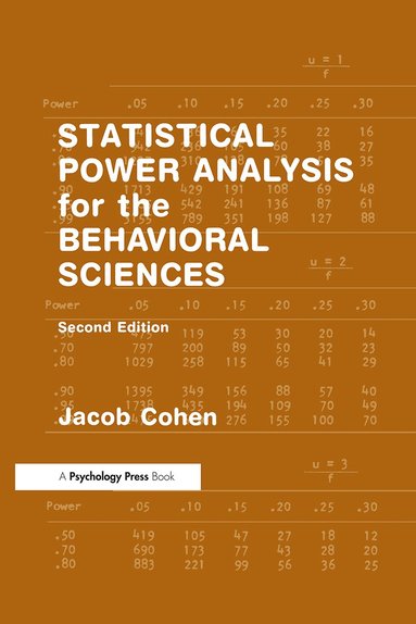 Jacob Cohen - Statistical Power Analysis for the Behavioral Sciences, Inbunden