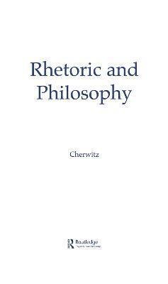 Rhetoric and Philosophy 1