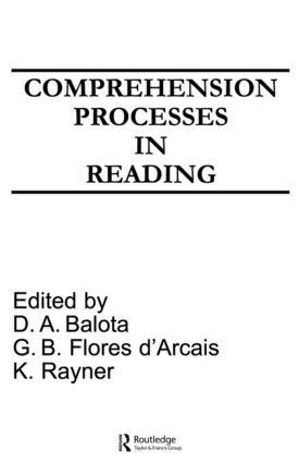 bokomslag Comprehension Processes in Reading