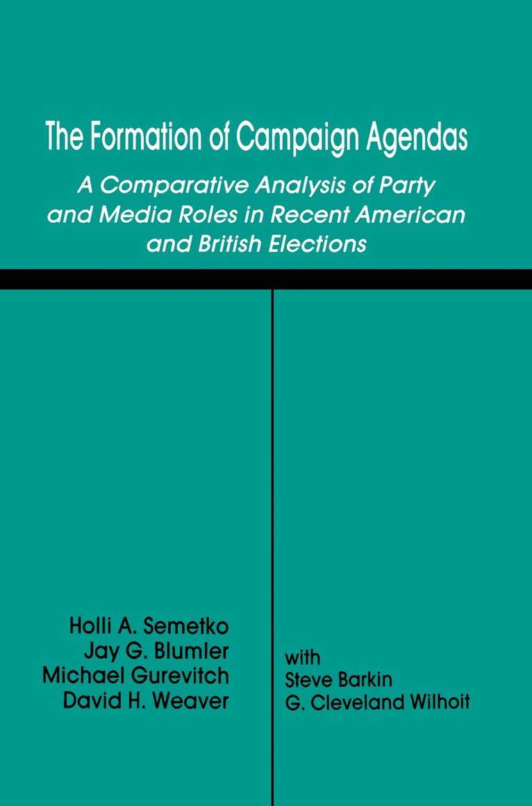 Formation of Campaign Agendas 1