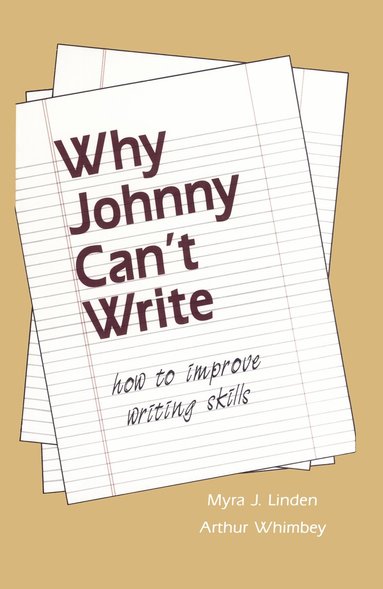 bokomslag Why Johnny Can't Write