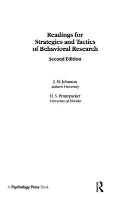 Readings for Strategies and Tactics of Behavioral Research 1