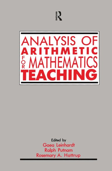 bokomslag Analysis of Arithmetic for Mathematics Teaching