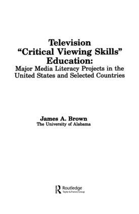 James A. Brown - Television ',Critical Viewing Skills', Education, Häftad
