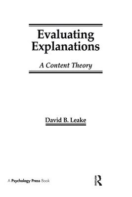 David B. Leake - Evaluating Explanations, Inbunden