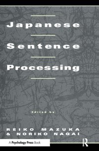 bokomslag Japanese Sentence Processing