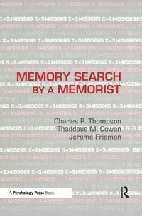 bokomslag Memory Search By A Memorist