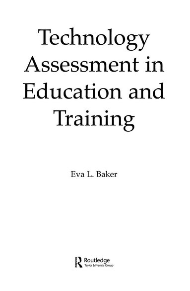 bokomslag Technology Assessment in Education and Training