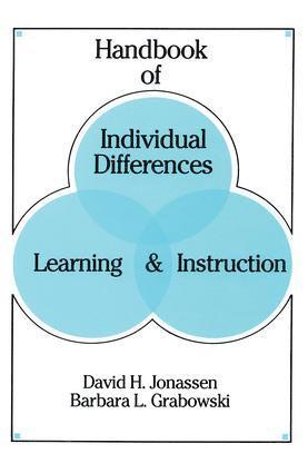 bokomslag Handbook of Individual Differences, Learning, and Instruction