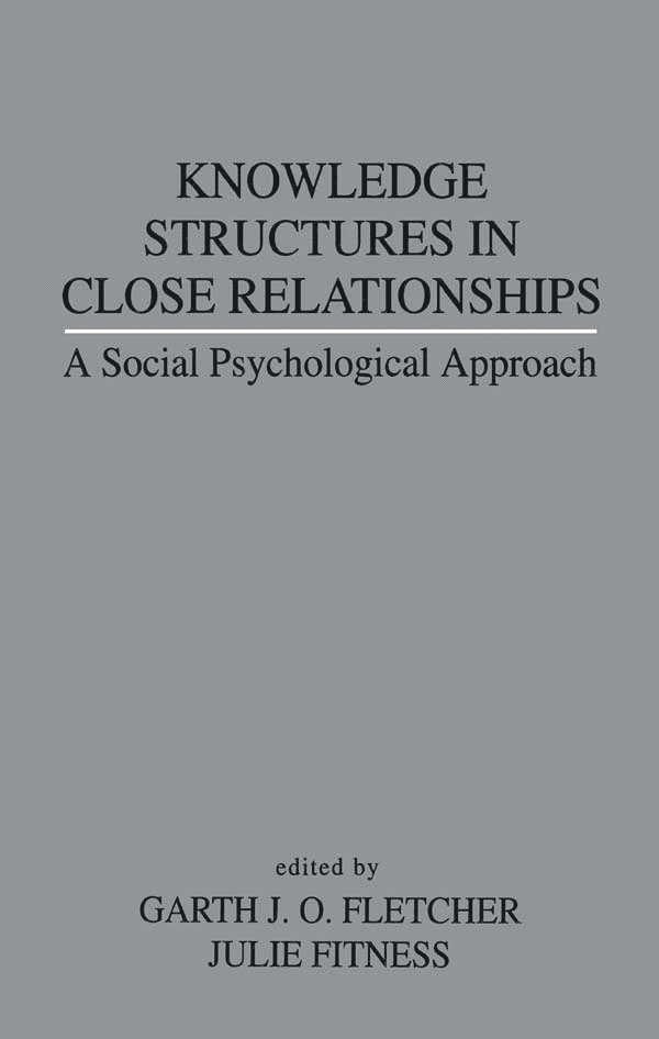 Garth J.O. Fletcher, Julie Fitness, Garth J. O. Fletcher - Knowledge Structures in Close Relationships, Häftad