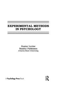 bokomslag Experimental Methods in Psychology
