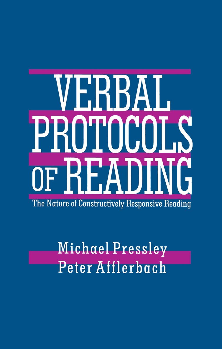 Michael Pressley, Peter Afflerbach - Verbal Protocols of Reading, Inbunden