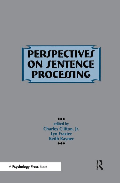 bokomslag Perspectives on Sentence Processing