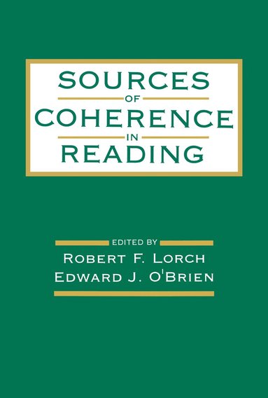 bokomslag Sources of Coherence in Reading