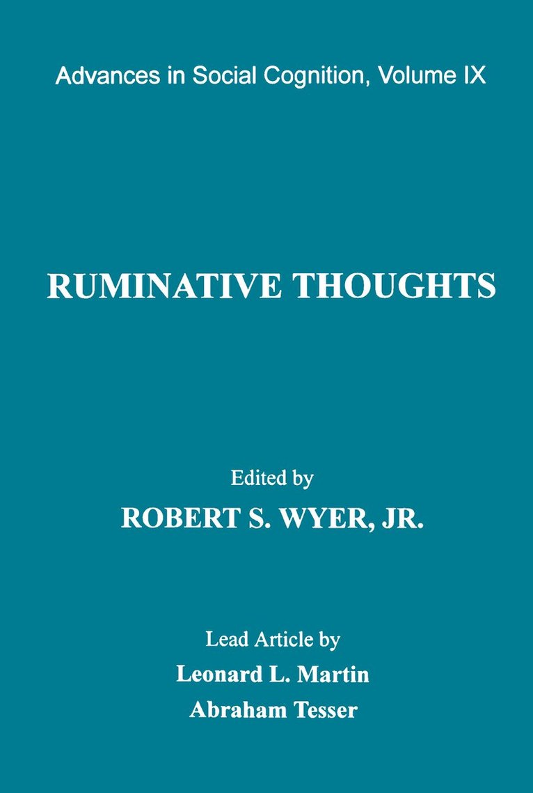 Ruminative Thoughts 1