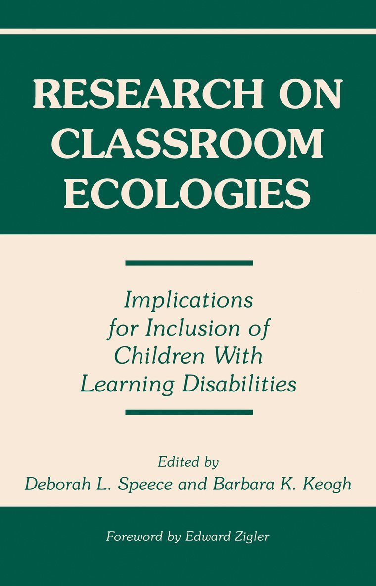 Research on Classroom Ecologies 1