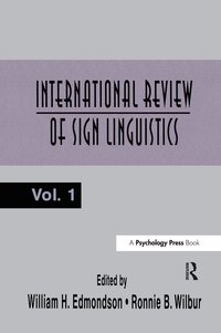 bokomslag International Review of Sign Linguistics