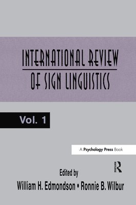 International Review of Sign Linguistics 1