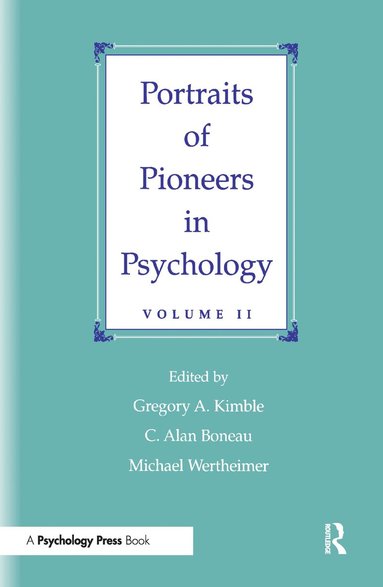 bokomslag Portraits of Pioneers in Psychology